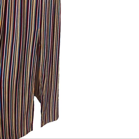 Band of Gypsies Multicolor Striped Side Slit Maxi Dress - Picture 5 of 14